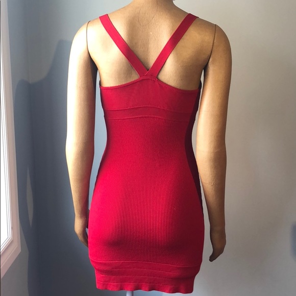 2/$40 Red Ribbed Racerback Mini - Picture 2 of 3